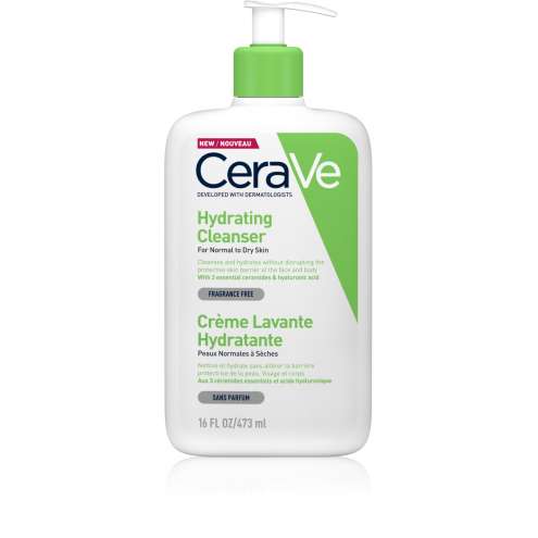 CERAVE Hydrating Cleanser - Hydrating cleanser for normal-to-dry skin, 473 ml.